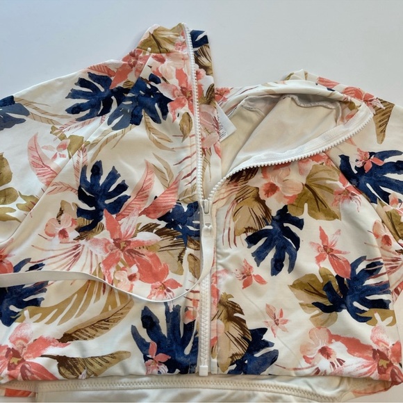 Rip Curl Sunset Waves Long Sleeve Floral One Piece Surf Swimsuit NWT Women’s L - Picture 11 of 16